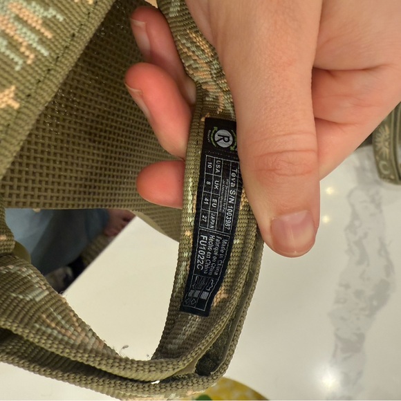 Teva Olive Green Sandals - Picture 2 of 3